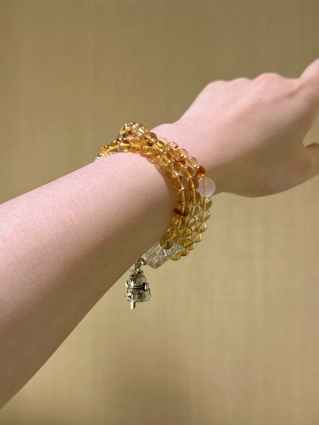 ▫️▪️ Huang Tajing 925 silver beckoning cat bracelet